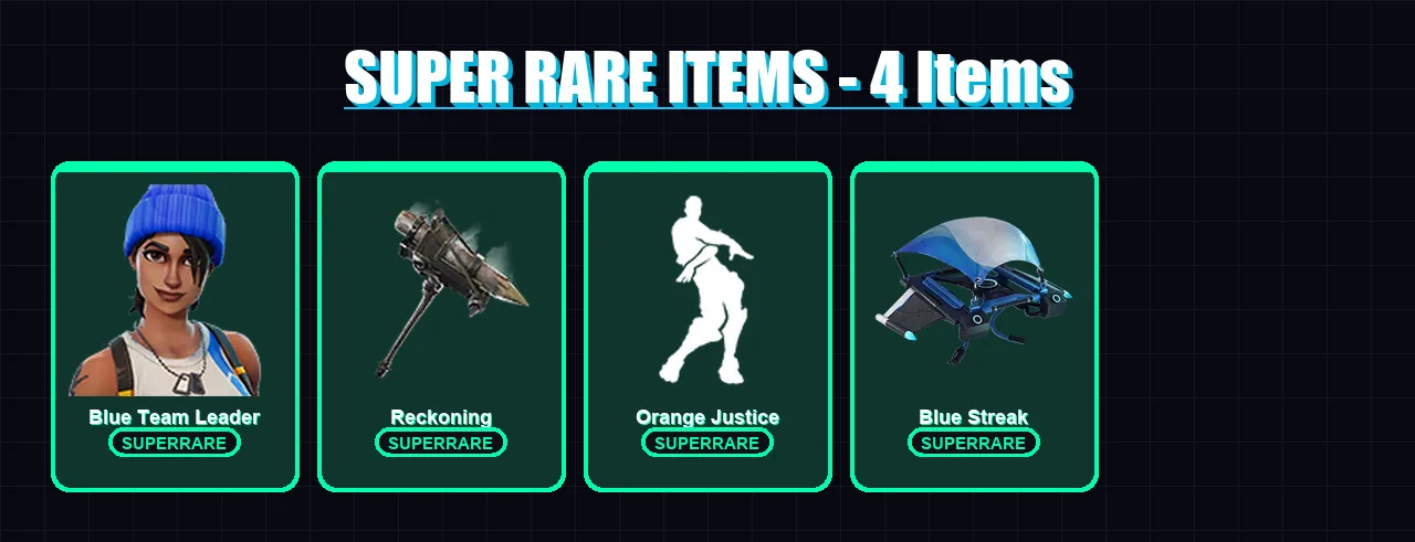 [PC/XBOX] | Blue Team Leader | Deadpool | Midas | Ruin | Calamity | 67 skin | 60 pickaxe | 75 emote | 71 glider | Lv990