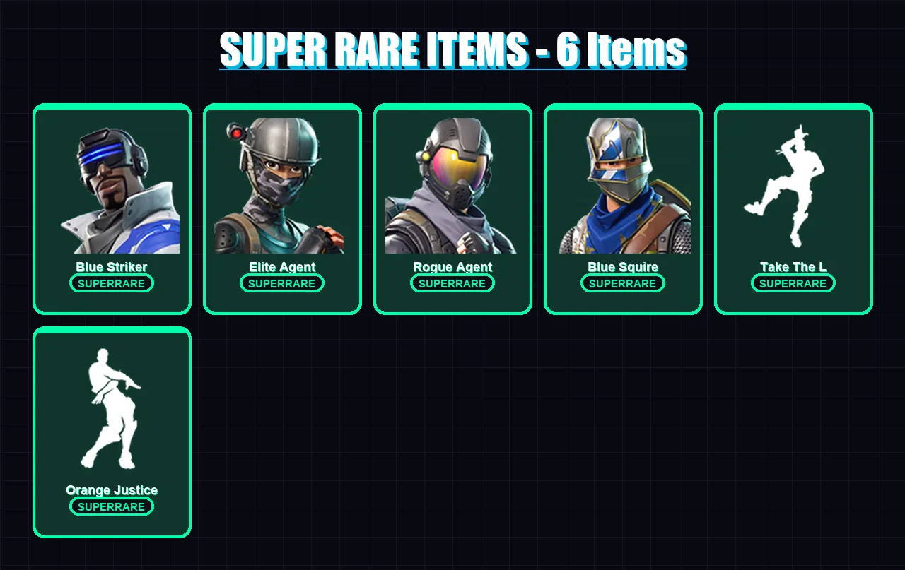 [PS4/PS5/XBOX/PC] | Blue Striker | Elite Agent | Rogue Agent | Blue Squire | The Visitor | 18 skin | 11 pickaxe | 23 emote | 15 glider | Lv286 — Fortnite account