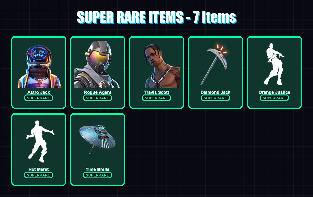 [PC/XBOX] | Astro Jack | Rogue Agent | Travis Scott | Valor | Ronin | 20 skin | 21 pickaxe | 29 emote | 29 glider | Lv479