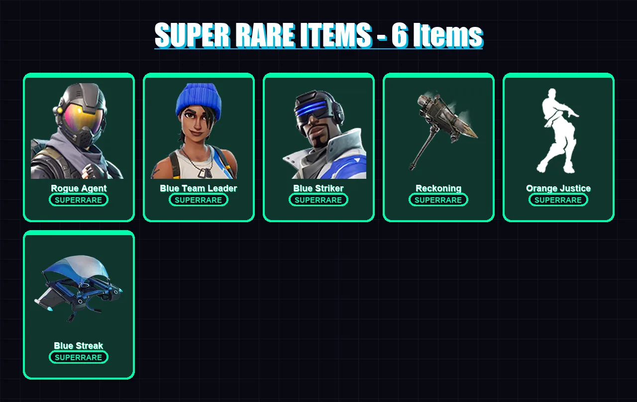 [PS4/PS5/XBOX/PC] | Rogue Agent | Blue Team Leader | Blue Striker | Drift | Omega | 19 skin | 12 pickaxe | 15 emote | 20 glider | Lv221 — Fortnite account