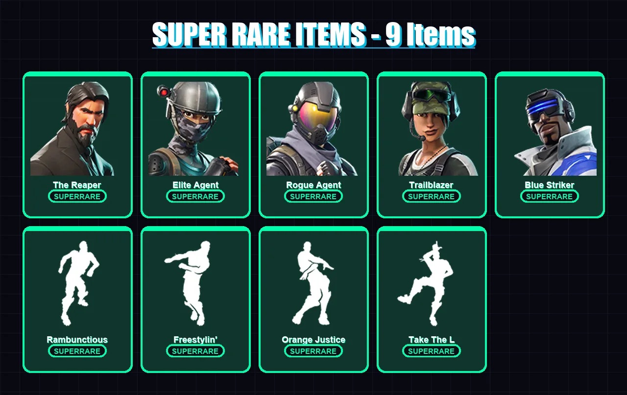 [PC/XBOX] | The Reaper | Elite Agent | Rogue Agent | Trailblazer | Blue Striker | 46 skin | 21 pickaxe | 41 emote | 26 glider | Lv334 — Fortnite account