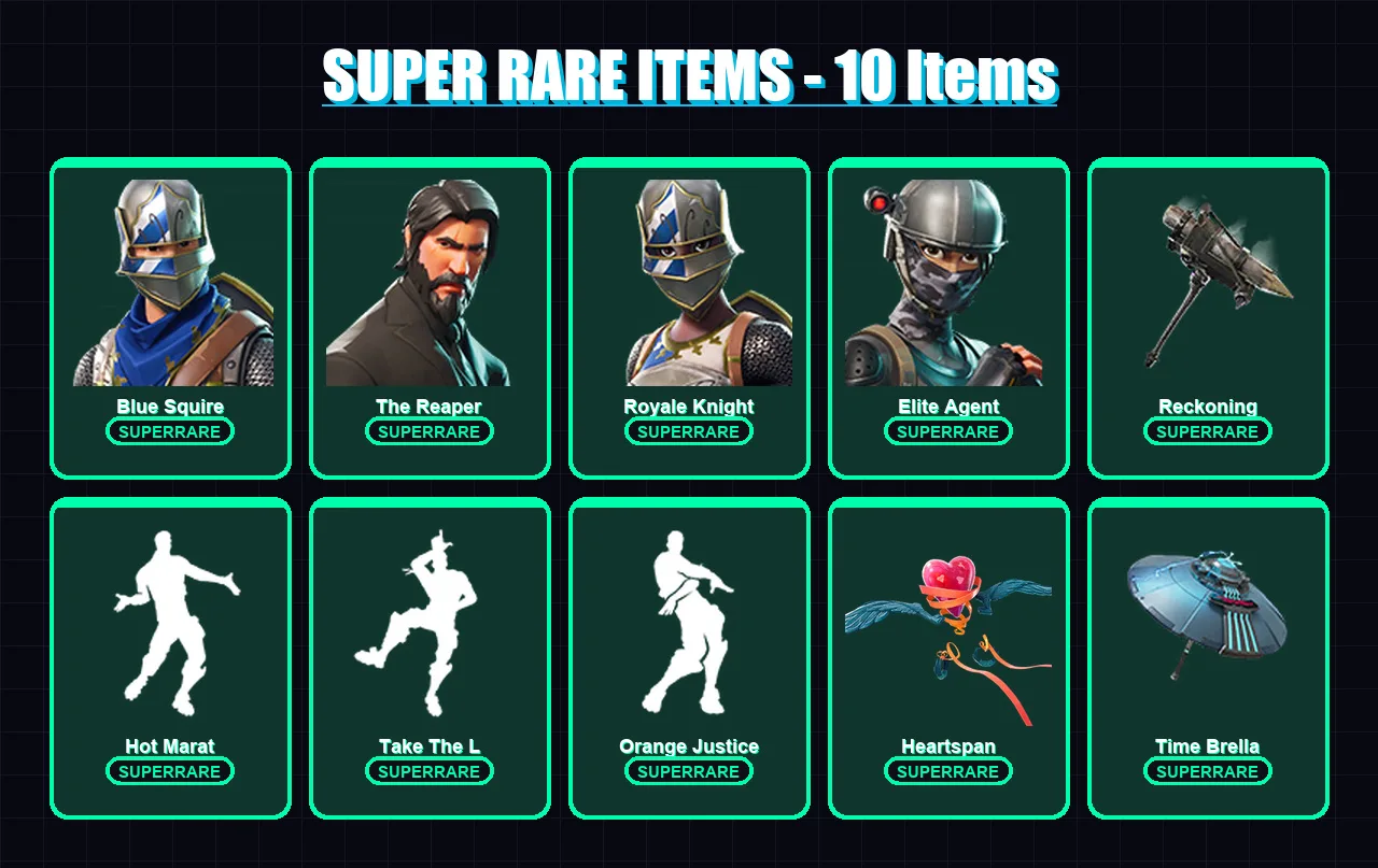 [PS4/PS5/PC] | Blue Squire | The Reaper | Royale Knight | Elite Agent | Omega | 62 skin | 66 pickaxe | 86 emote | 66 glider | Lv945 — Fortnite account
