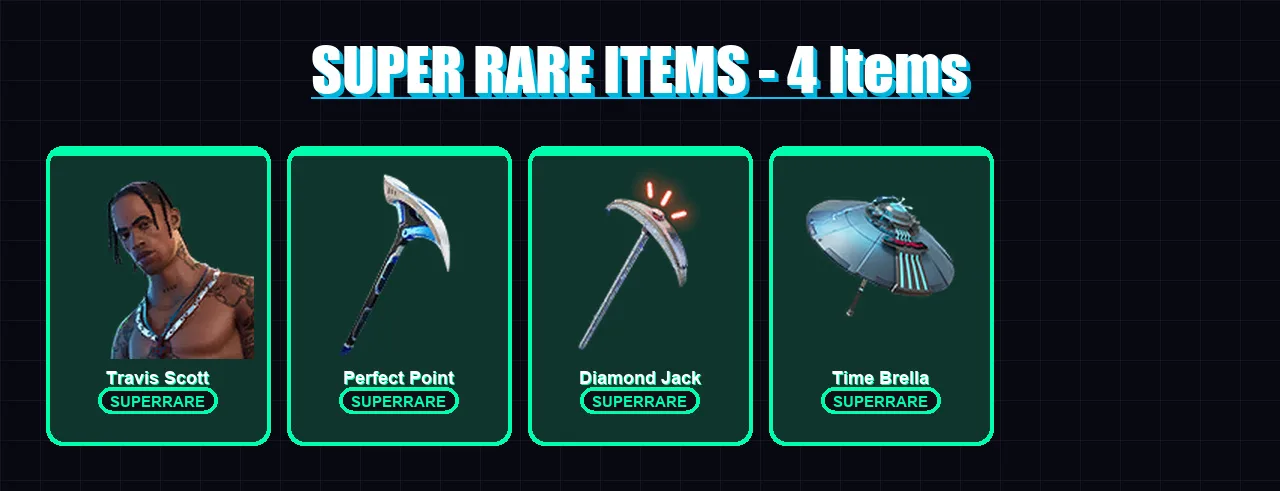 [PC/XBOX] | Travis Scott | Fade | Mandalorian | Frostbite | The Ageless | 126 skin | 160 pickaxe | 91 emote | 115 glider | Lv1613 — Fortnite account