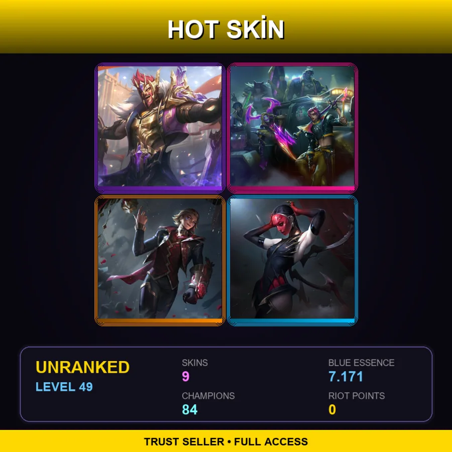 VN | Lv49 | Unranked | 9 Skin | 84 Champ — Worlds 2013 Thresh