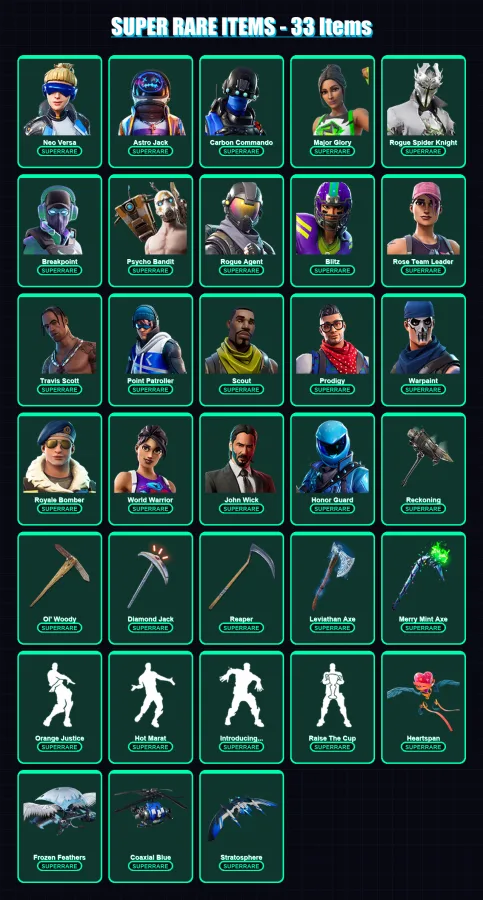 [PC/XBOX/PSN] | Neo Versa | Astro Jack | Carbon Commando | 506 skin | Lv3632
