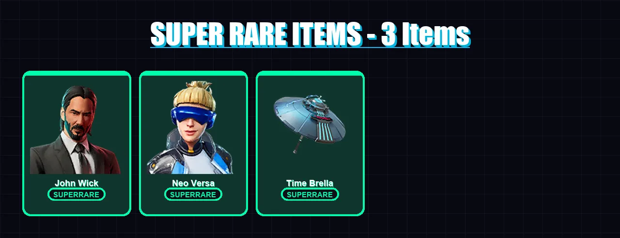 [PS4/PS5/XBOX/PC] | John Wick | Neo Versa | Kymera | Raz | Fade | 38 skin | 51 pickaxe | 34 emote | 44 glider | Lv631