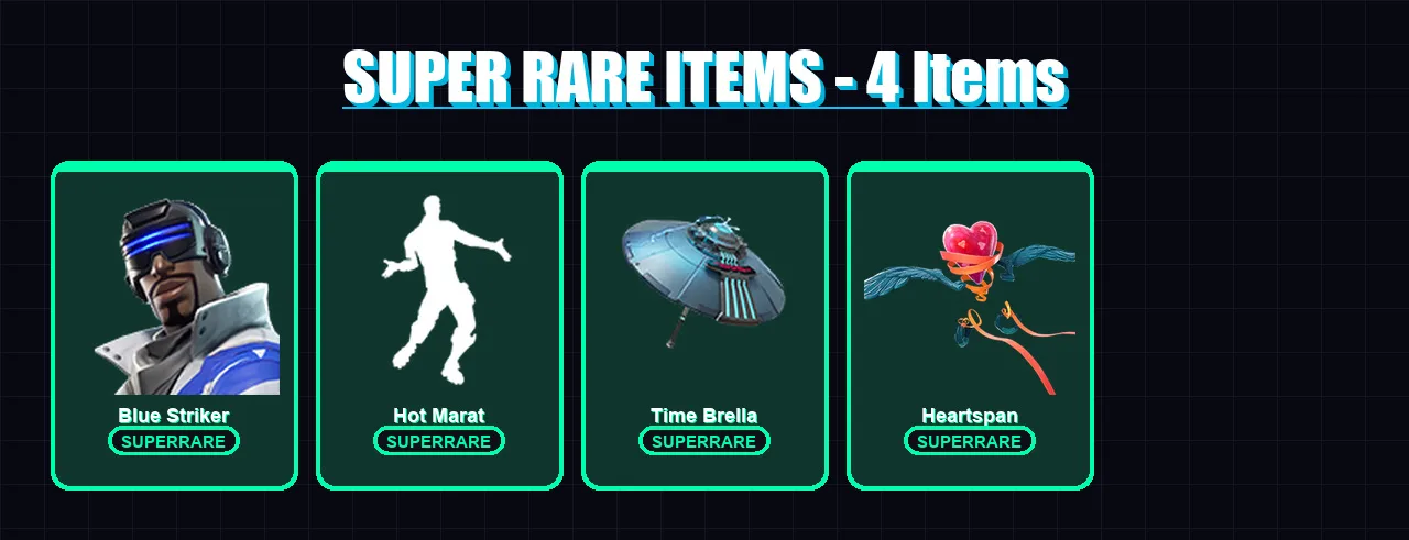 [PC/XBOX] | Blue Striker | Paradigm (Reality-659) | Enforcer | Twyn | Omegarok | 80 skin | 93 pickaxe | 87 emote | 92 glider | Lv1571