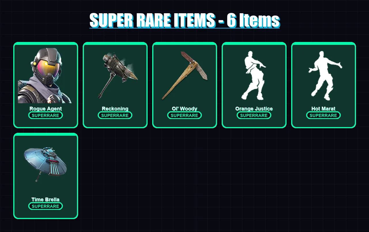 [PC/XBOX/PSN] | Rogue Agent | Drift | Sentinel | Omega | Enforcer | 70 skin | 61 pickaxe | 107 emote | 68 glider | Lv1217