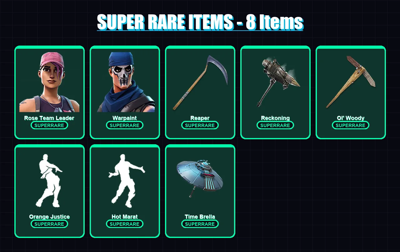 [PC/PSN] | Rose Team Leader | Warpaint | Frozen Raven | Kymera | Blaze | 186 skin | 187 pickaxe | 174 emote | 188 glider | Lv2708