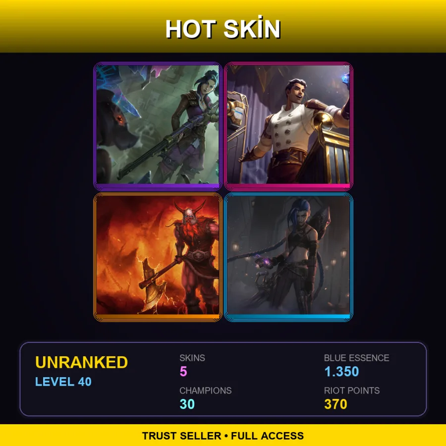 LAS | Lv40 | Unranked | 5 Skin | 30 Champ