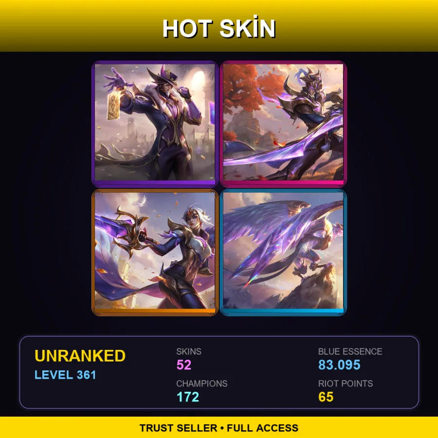 LAS | Lv361 | Unranked | 52 Skin | 172 Champ — Djinn Malzahar