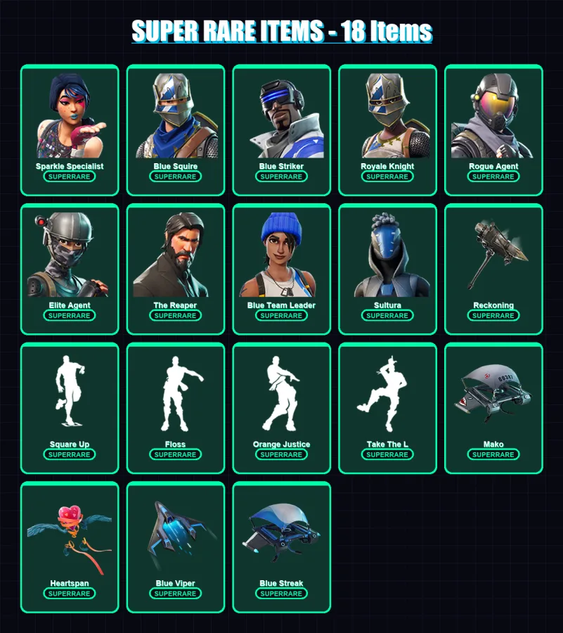 [PS4/PS5/XBOX/PC] | Sparkle Specialist | Blue Squire | Blue Striker | 59 skin | Lv937 — Fortnite account