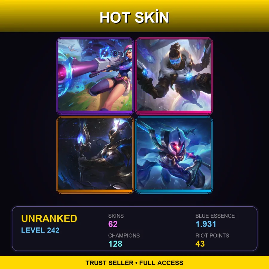 ME | Lv242 | Unranked | 62 Skin | 128 Champ — Sea Dog Yasuo