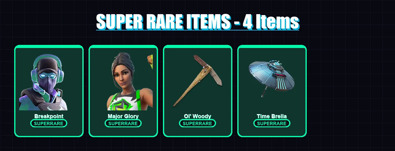 [PC/XBOX/PSN] | Breakpoint | Major Glory | Joltara | Renzo the Destroyer | Omegarok | 94 skin | 91 pickaxe | 82 emote | 69 glider | Lv1043