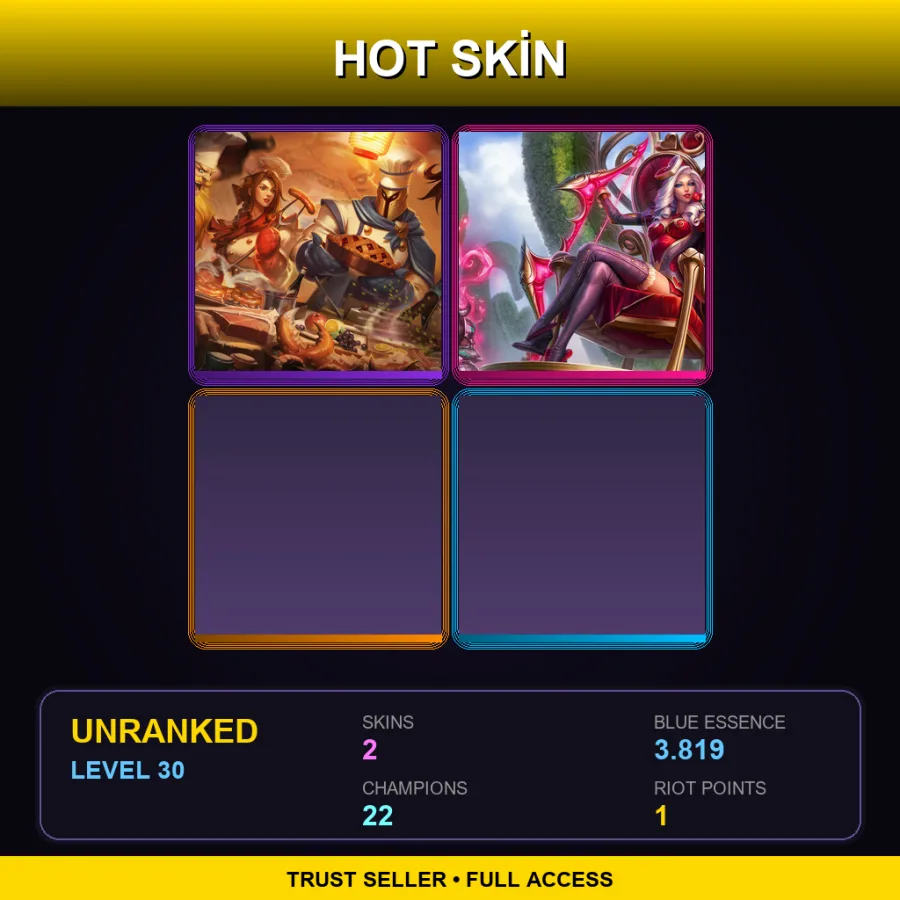 EUNE | Sashimi Akali | Heartseeker Ashe | 2 Skin | 22 Champ | Lv30