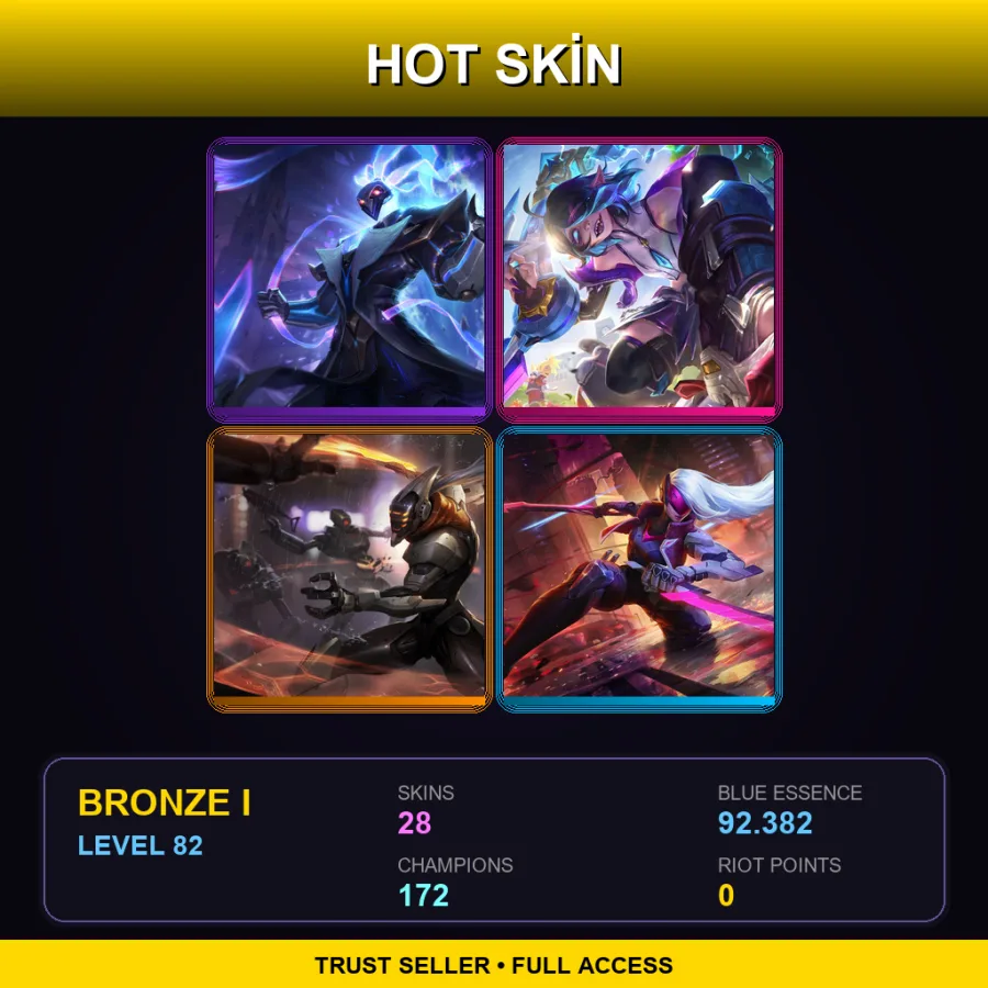 VN | Lv82 | Bronze I | 28 Skin | 172 Champ