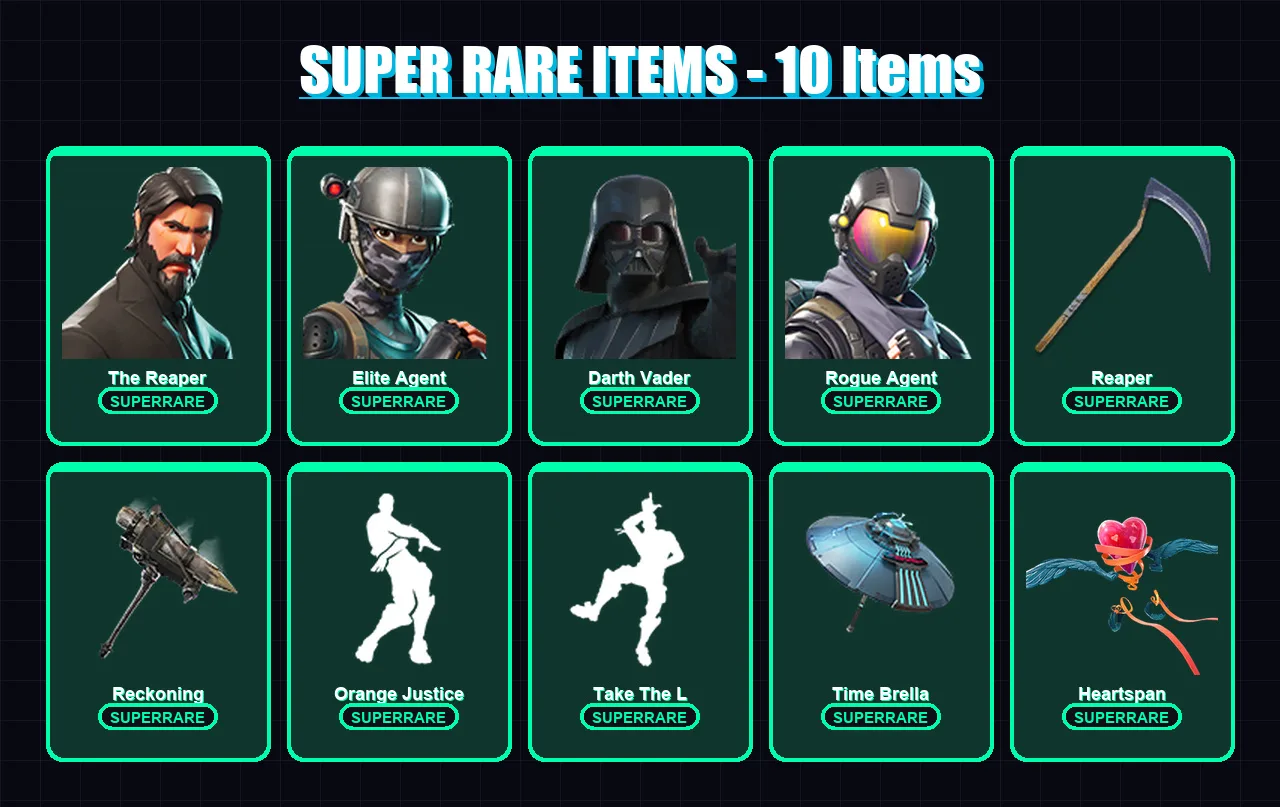 [PC/XBOX/PSN] | The Reaper | Elite Agent | Darth Vader | Rogue Agent | Ruin | 59 skin | 68 pickaxe | 65 emote | 69 glider | Lv897 — Fortnite account