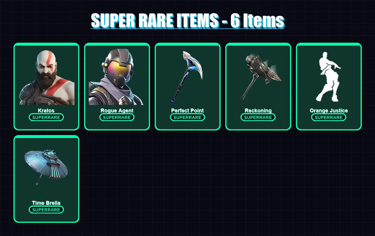 [PS4/PS5/XBOX/PC] | Kratos | Rogue Agent | Mandalorian | Sentinel | Hybrid | 82 skin | 72 pickaxe | 62 emote | 72 glider | Lv1115