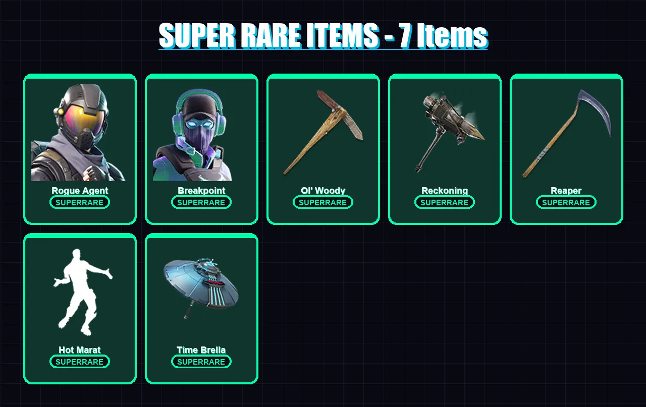 [PC/XBOX/PSN] | Rogue Agent | Breakpoint | Fade | Kado Thorne | Kymera | 251 skin | 253 pickaxe | 181 emote | 211 glider | Lv2791