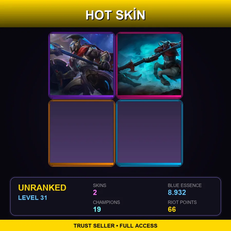NA | Lv31 | Unranked | 2 Skin | 19 Champ