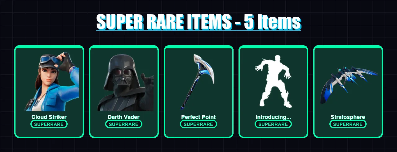 [SWITCH/PC] | Cloud Striker | Darth Vader | Kymera | Snap | Mecha Cuddle Master | 100 skin | 110 pickaxe | 79 emote | 81 glider | Lv945 — Fortnite account