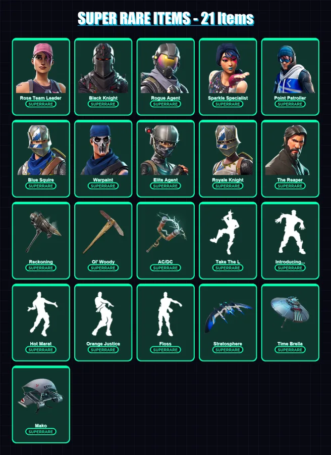 [PC/XBOX/PSN] | Rose Team Leader | Black Knight | Rogue Agent | 116 skin | Lv1451