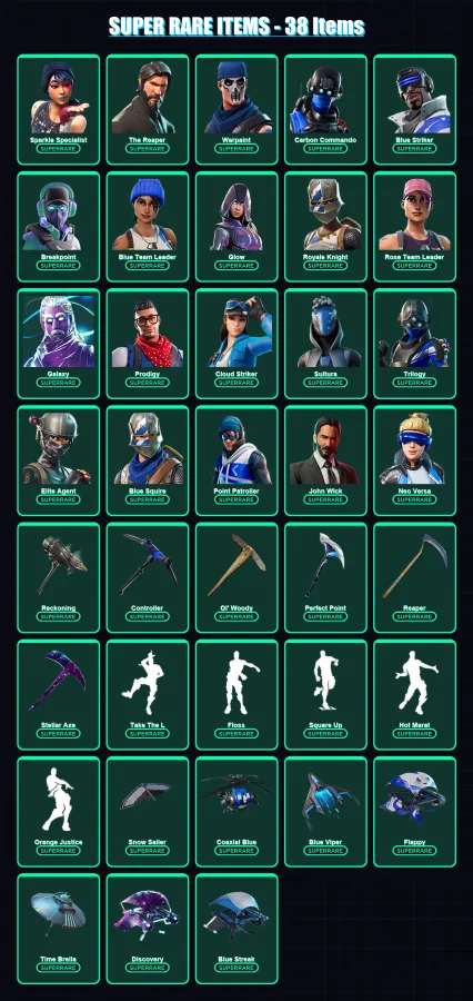 [PS4/PS5/XBOX/PC] | Sparkle Specialist | The Reaper | Warpaint | 240 skin | Lv1874