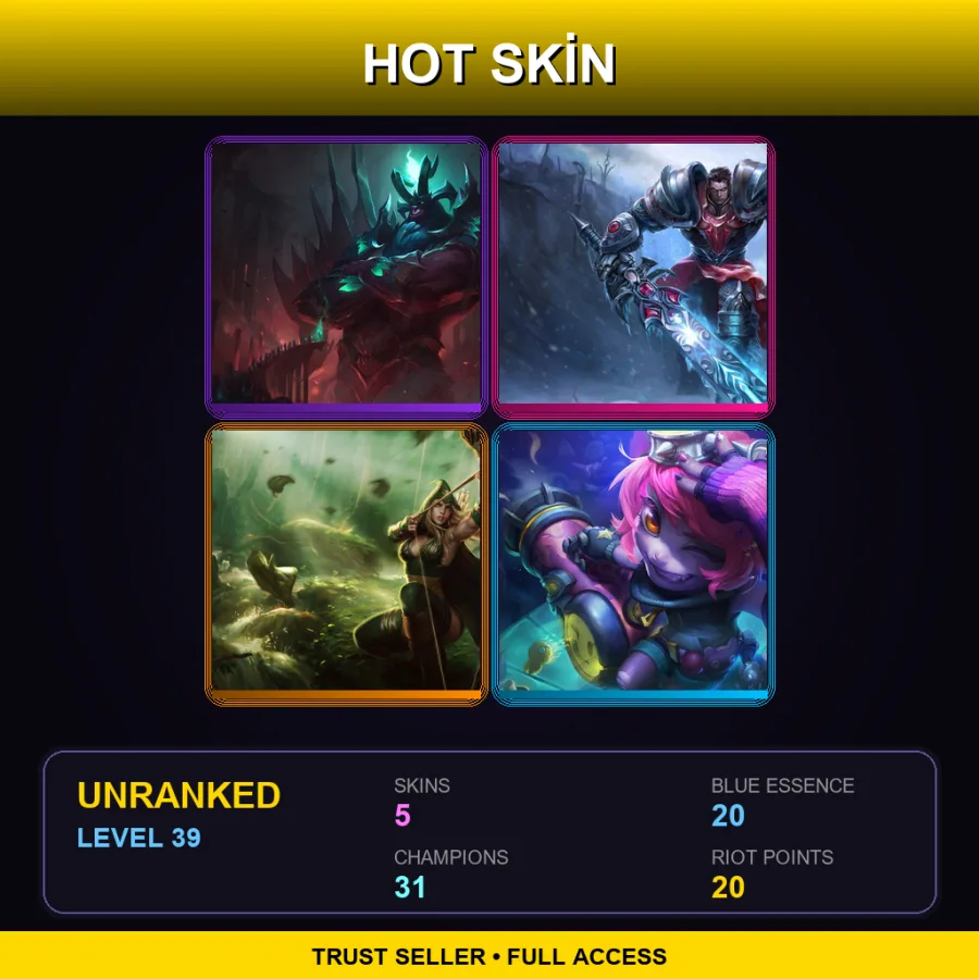 TR | Lv39 | Unranked | 5 Skin | 31 Champ — Gatekeeper Galio