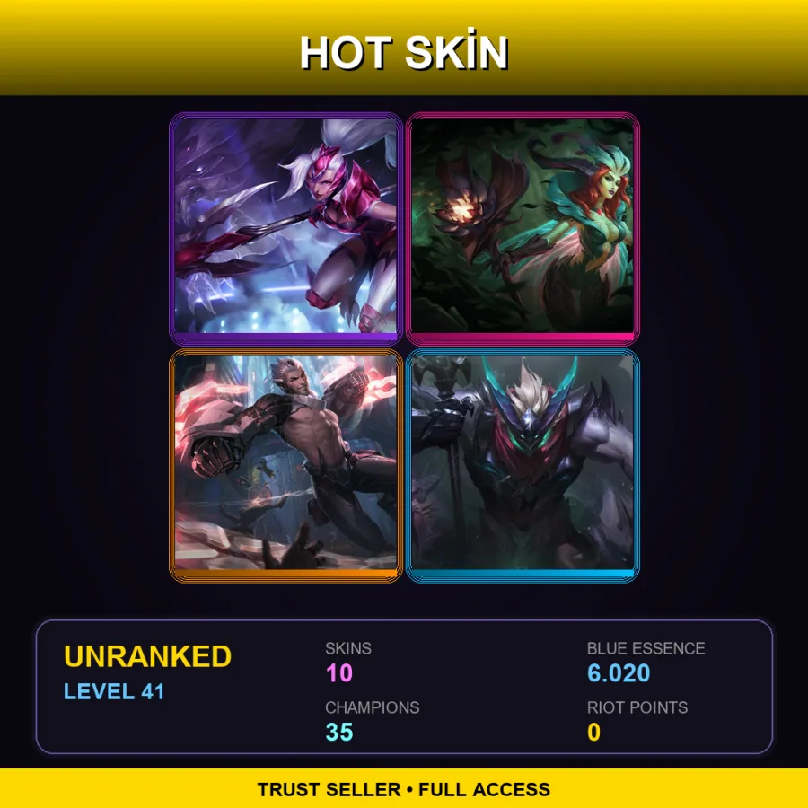 EUW | Lv41 | Unranked | 10 Skin | 35 Champ — Elderwood Leblanc