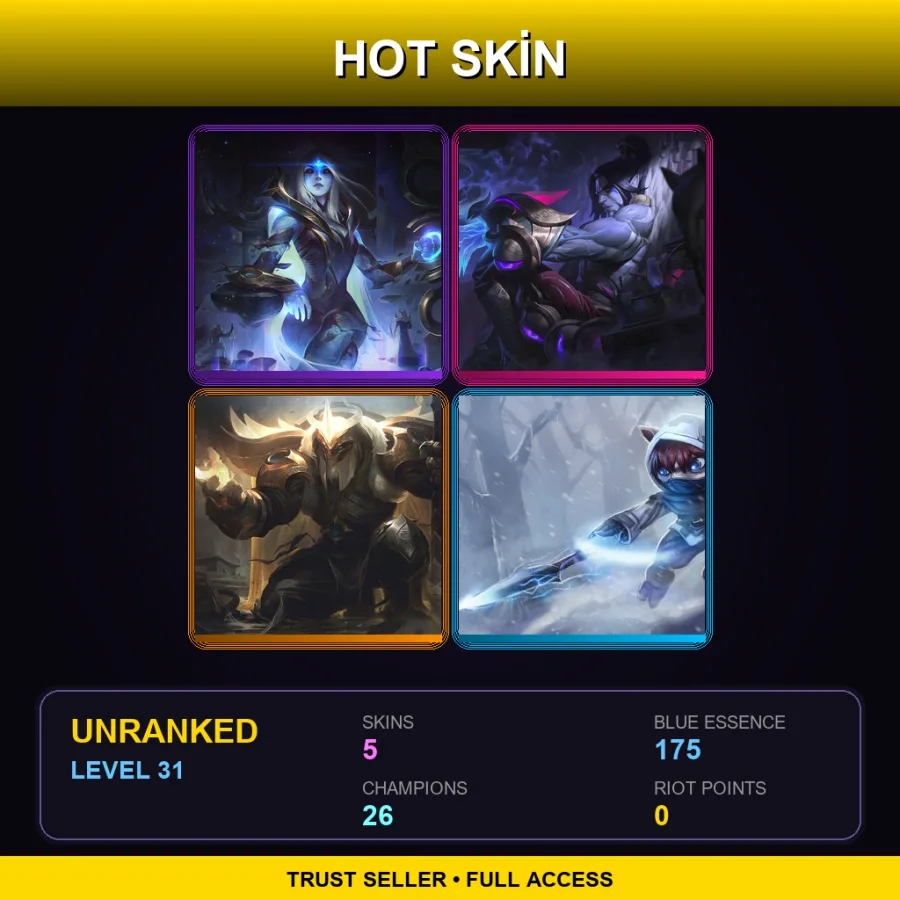 BR | Lv31 | Unranked | 5 Skin | 26 Champ