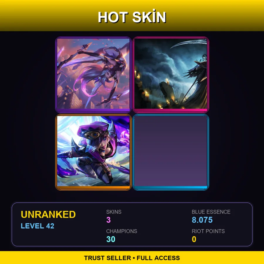 VN | Lv42 | Unranked | 3 Skin | 30 Champ with Kai'Sa
