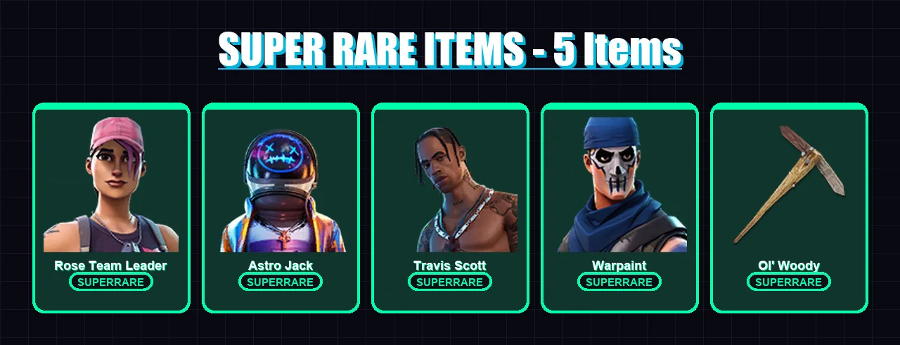 [PC/PSN] | Rose Team Leader | Astro Jack | Travis Scott | Warpaint | Snap | 20 skin | 29 pickaxe | 31 emote | 23 glider | Lv205 — Fortnite account