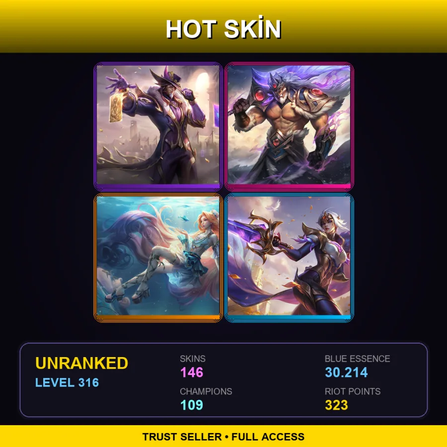 LAN | Lv316 | Unranked | 146 Skin | 109 Champ — Firecracker Teemo