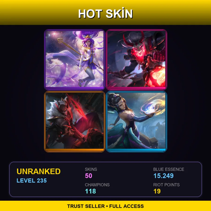 EUW | Lv235 | Unranked | 50 Skin | 118 Champ — Skt T1 Nami