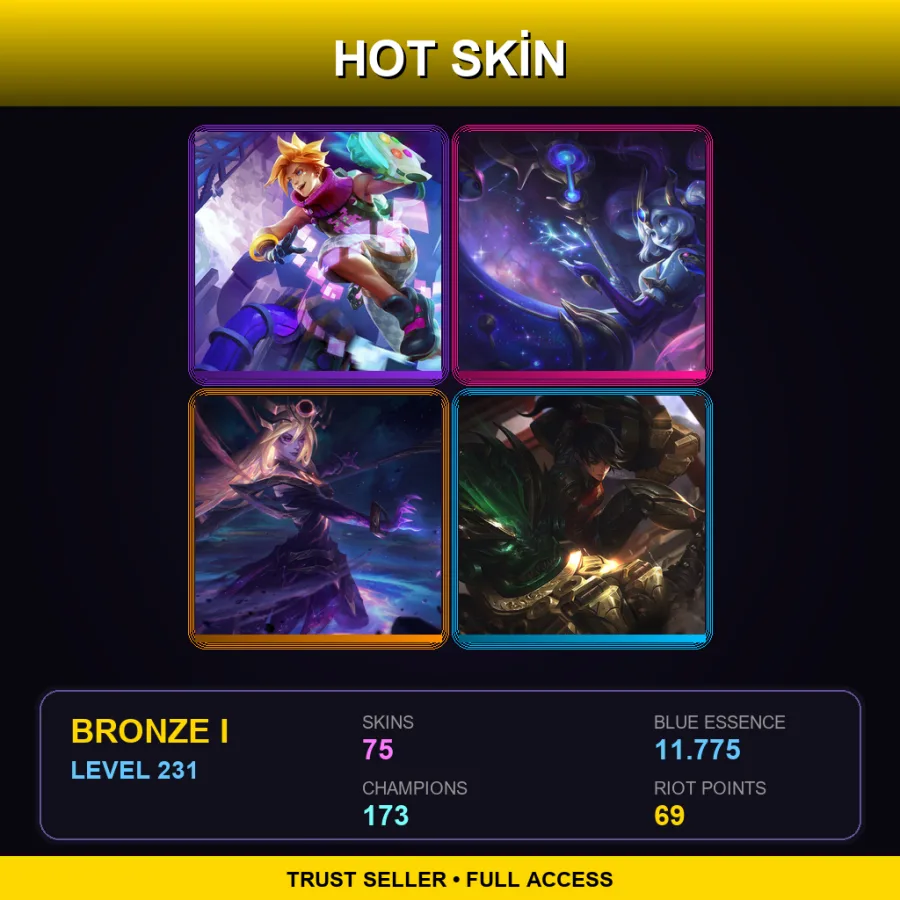 LAS | Lv231 | Bronze I | 75 Skin | 173 Champ