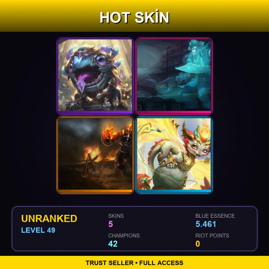 LAS | Lv49 | Unranked | 5 Skin | 42 Champ