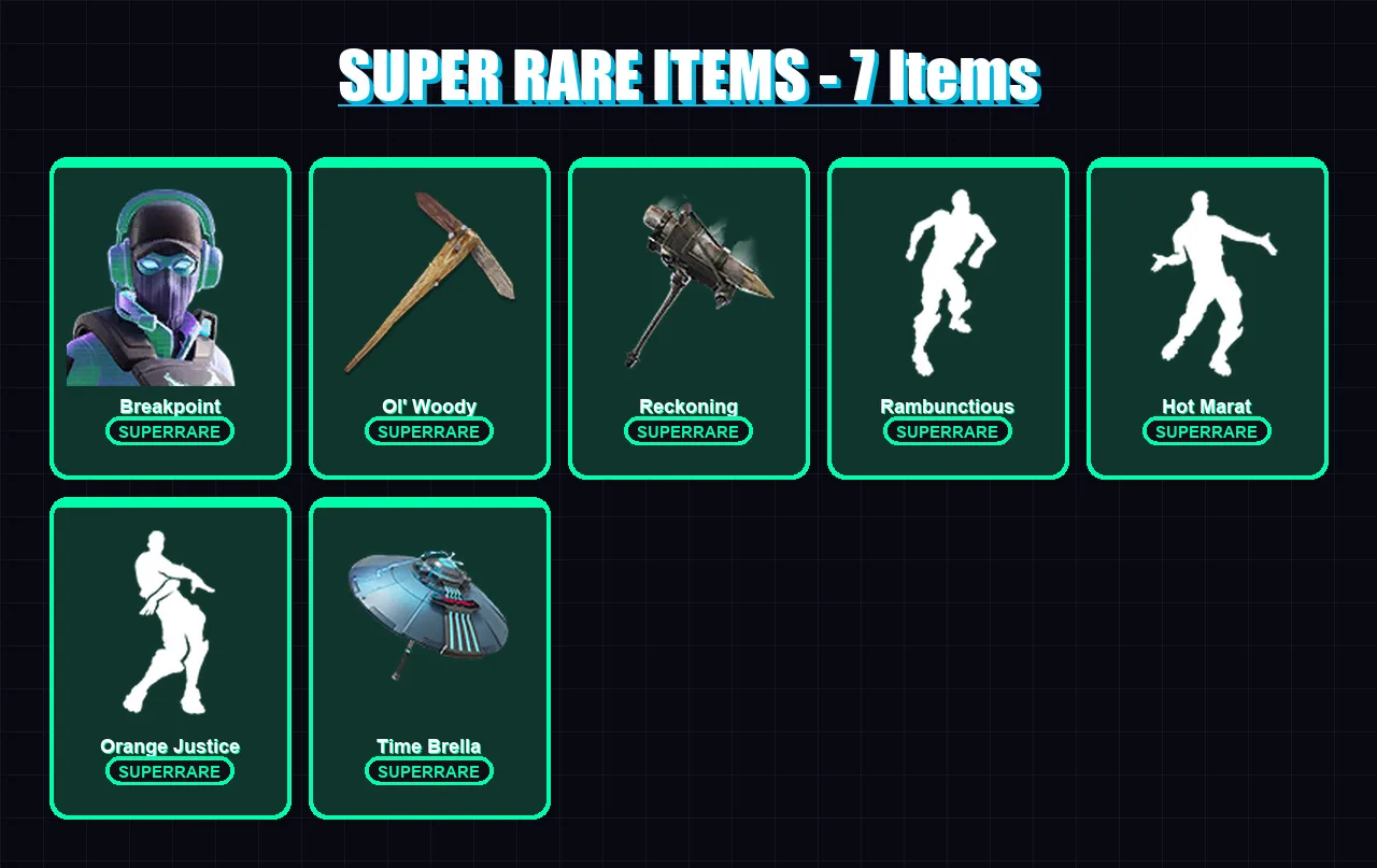 [PC/XBOX/PSN] | Breakpoint | Singularity | Omega | Carbide | The Ageless | 91 skin | 109 pickaxe | 118 emote | 105 glider | Lv1347