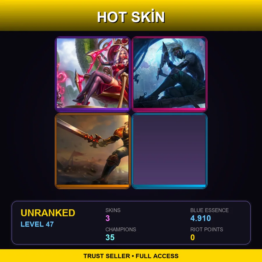LAS | Lv47 | Unranked | 3 Skin | 35 Champ