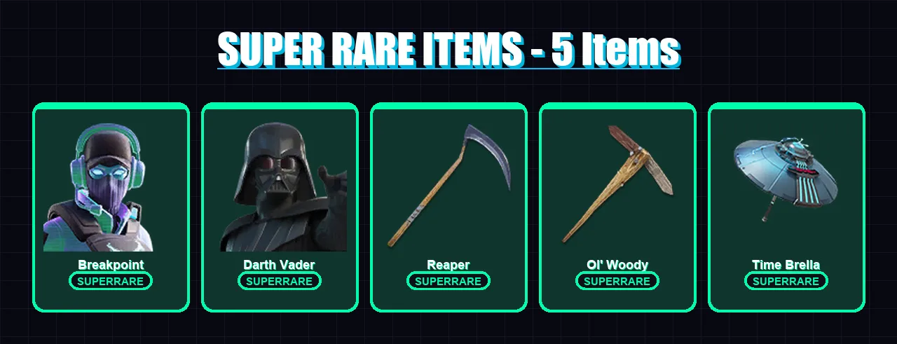 [PC/XBOX/PSN] | Breakpoint | Darth Vader | Eternal Knight | Fade | Snap | 103 skin | 110 pickaxe | 78 emote | 88 glider | Lv1230