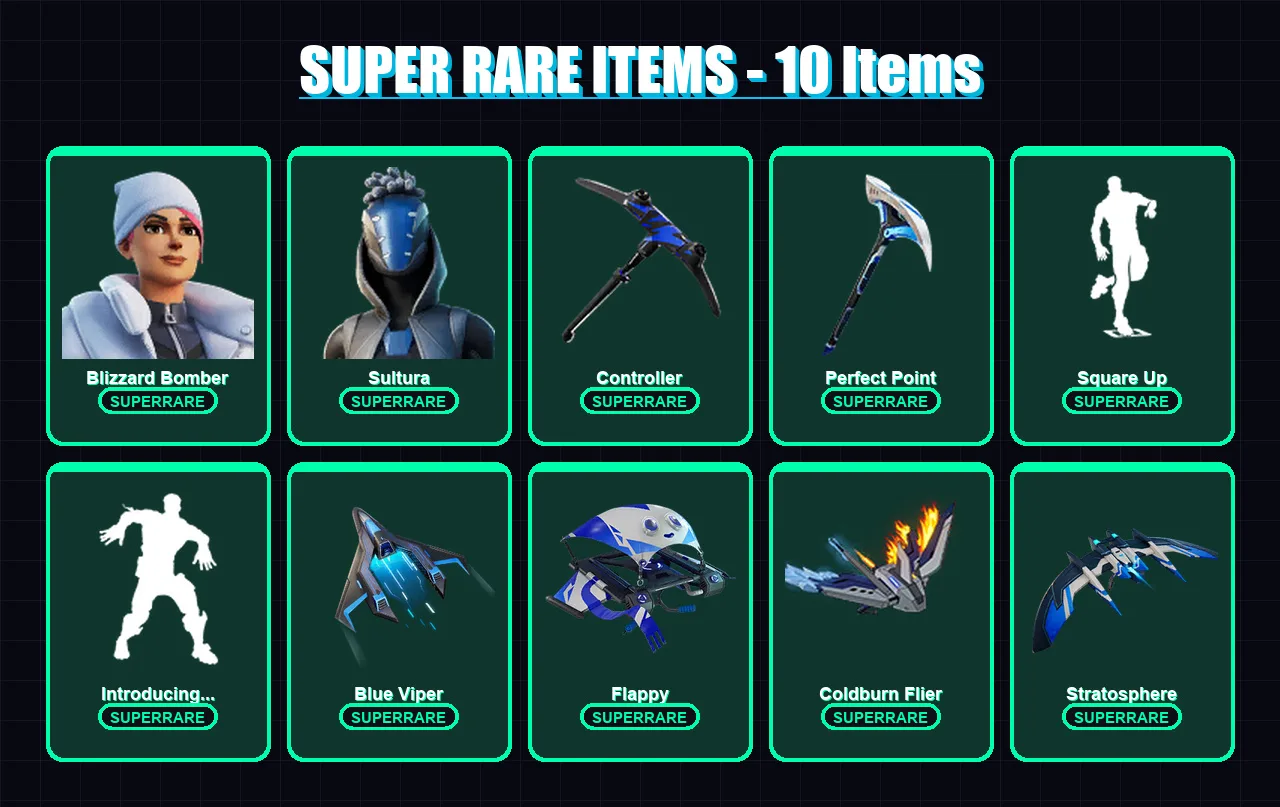 [PC/XBOX] | Blizzard Bomber | Sultura | Snap | Wild Card | Torin | 94 skin | 102 pickaxe | 67 emote | 88 glider | Lv1298