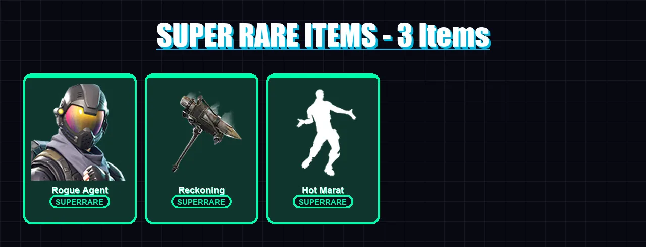 [PC/PSN] | Rogue Agent | Gear Specialist Maya | Blackheart | Calamity | Hybrid | 17 skin | 38 pickaxe | 33 emote | 25 glider | Lv509