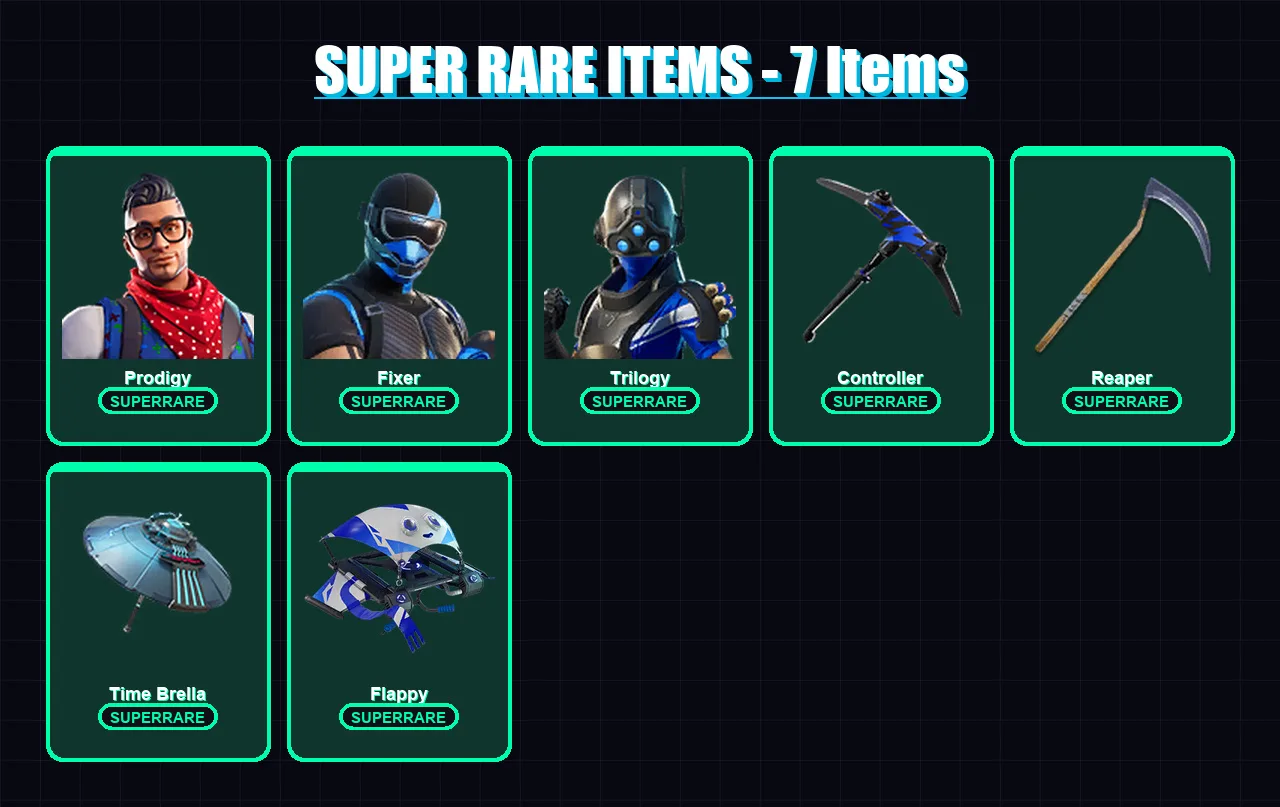 [PC/XBOX] | Prodigy | Fixer | Trilogy | Gear Specialist Maya | Fusion | 87 skin | 119 pickaxe | 73 emote | 89 glider | Lv1269