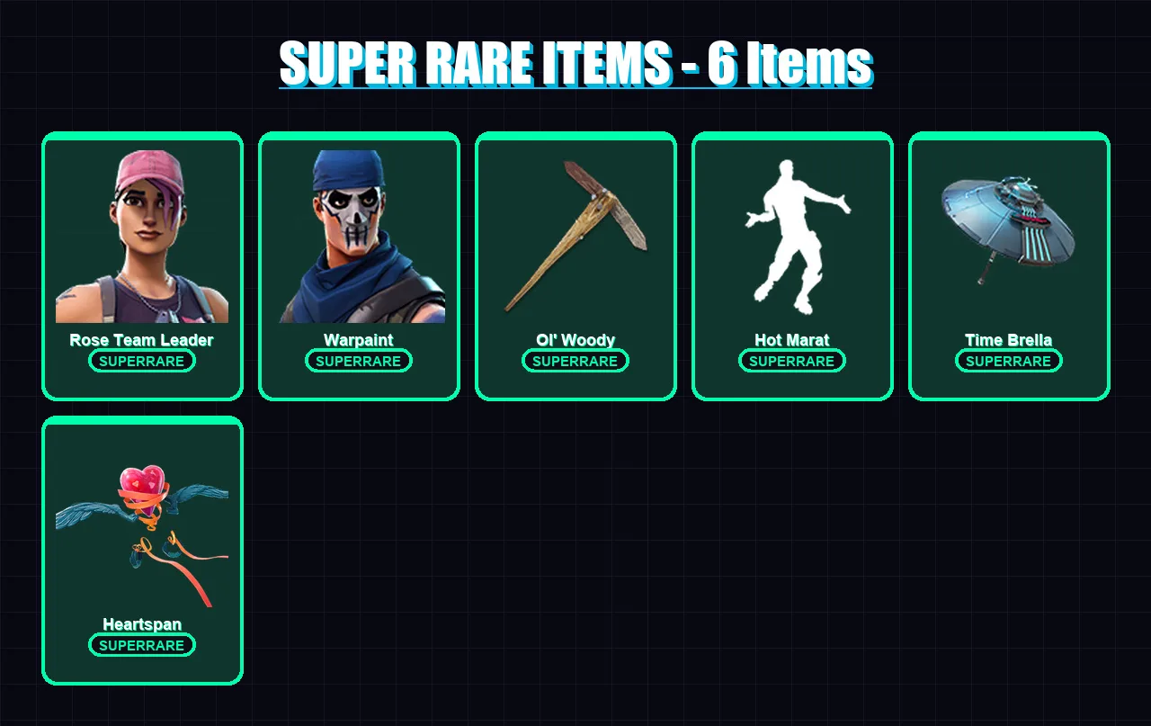 [PC/XBOX/PSN] | Rose Team Leader | Warpaint | Omegarok | Fade | Rox | 92 skin | 128 pickaxe | 85 emote | 110 glider | Lv1538
