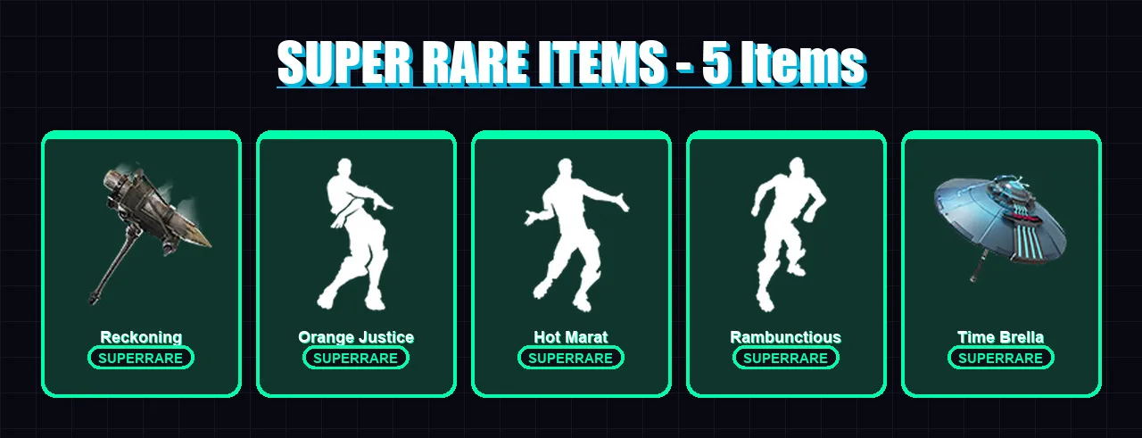 [PS4/PS5/XBOX/PC] | Calamity | Zenith | Ruin | Omegarok | The Prisoner | 40 skin | 64 pickaxe | 61 emote | 66 glider | Lv1219