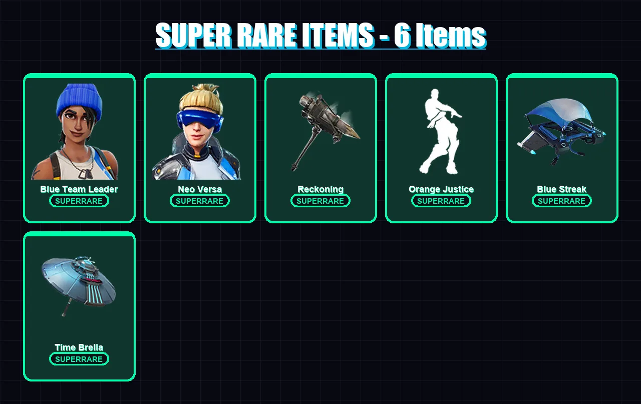 [PS4/PS5/PC] | Blue Team Leader | Neo Versa | Frostbite | Blackheart | Menace | 138 skin | 151 pickaxe | 130 emote | 147 glider | Lv2489 — Fortnite account