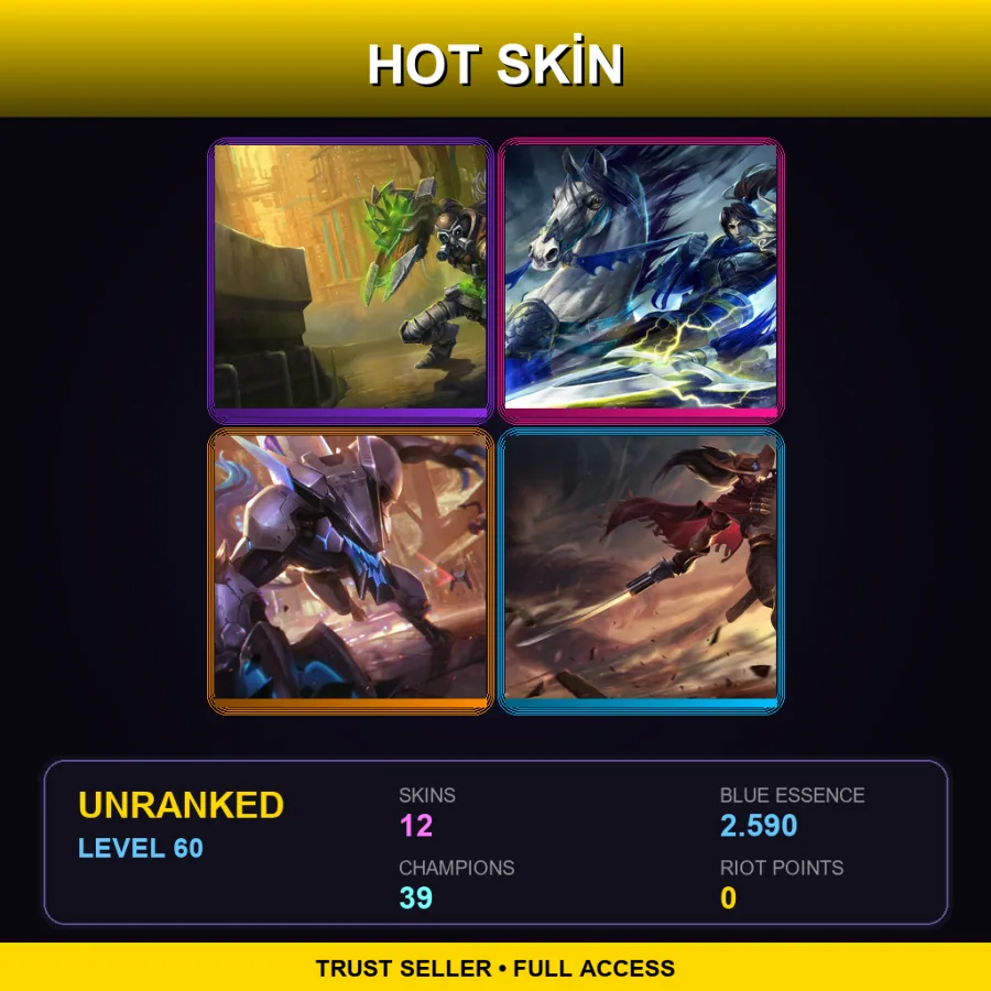 BR | Lv60 | Unranked | 12 Skin | 39 Champ