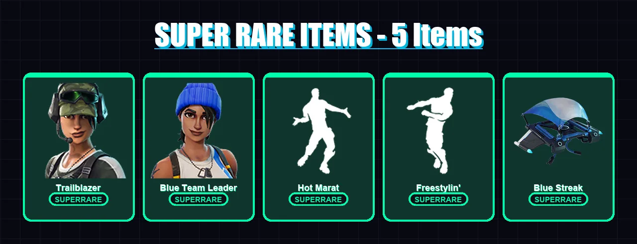 [PC/XBOX/PSN] | Trailblazer | Blue Team Leader | Drift | Sun Strider | Redline | 10 skin | 7 pickaxe | 15 emote | 14 glider | Lv203