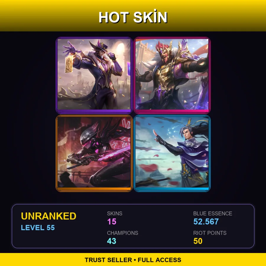 EUW | Lv55 | Unranked | 15 Skin | 43 Champ — Arctic Warfare Caitlyn