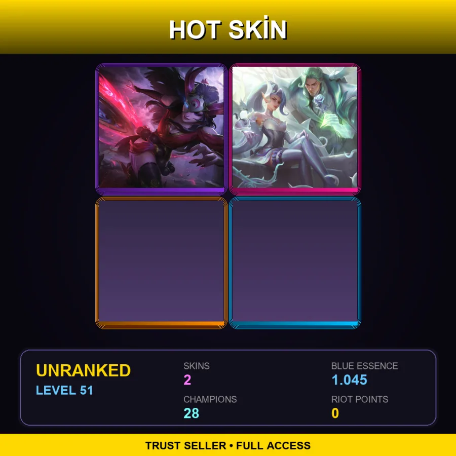 EUNE | Lv51 | Unranked | 2 Skin | 28 Champ — Crystal Rose Swain