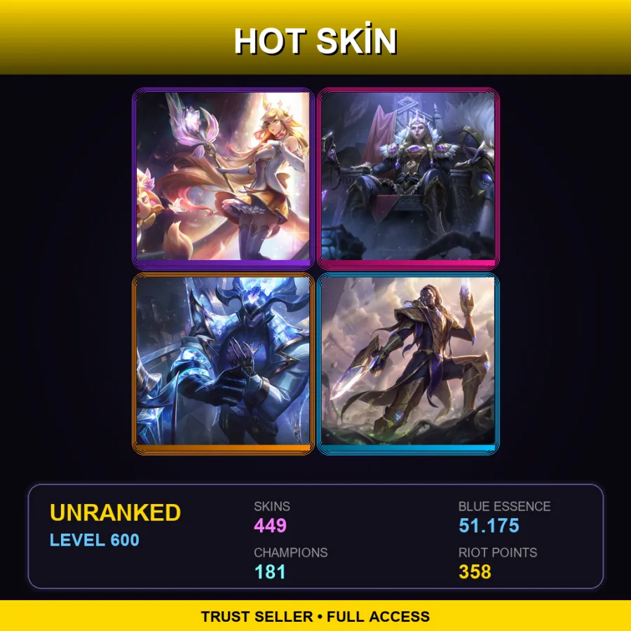 EUNE | Lv600 | Unranked | 449 Skin | 181 Champ — Coin Emperor Tahm Kench
